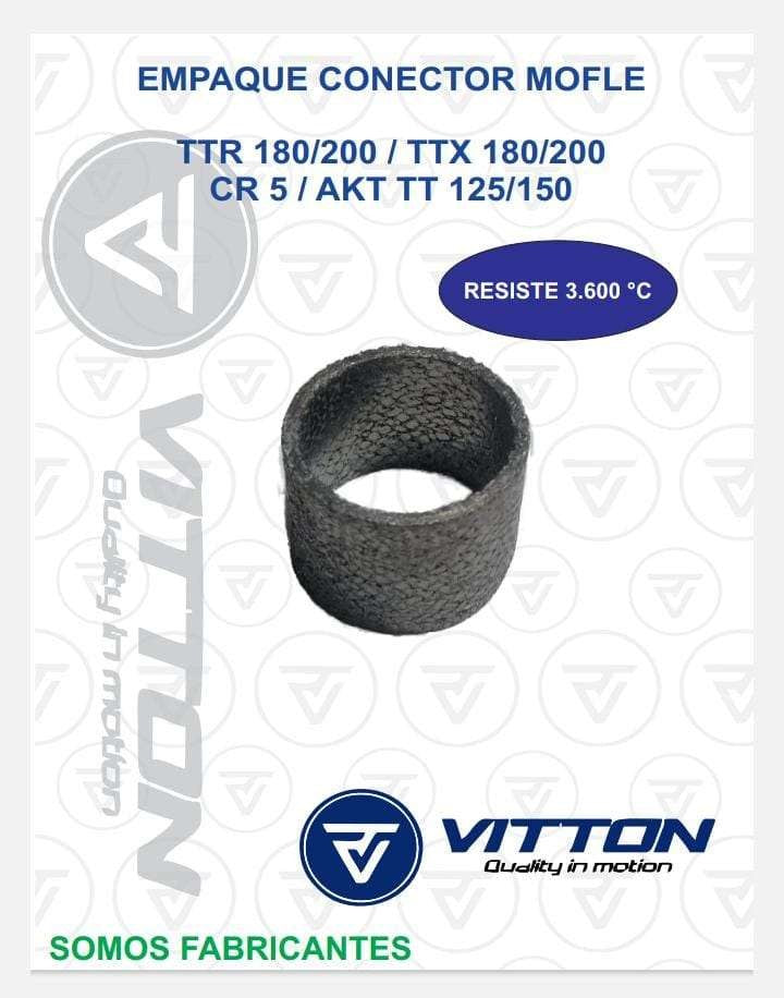 EMPAQUE CONECTOR MOFLE - Conector Mofle TT-125 XR 125 MV